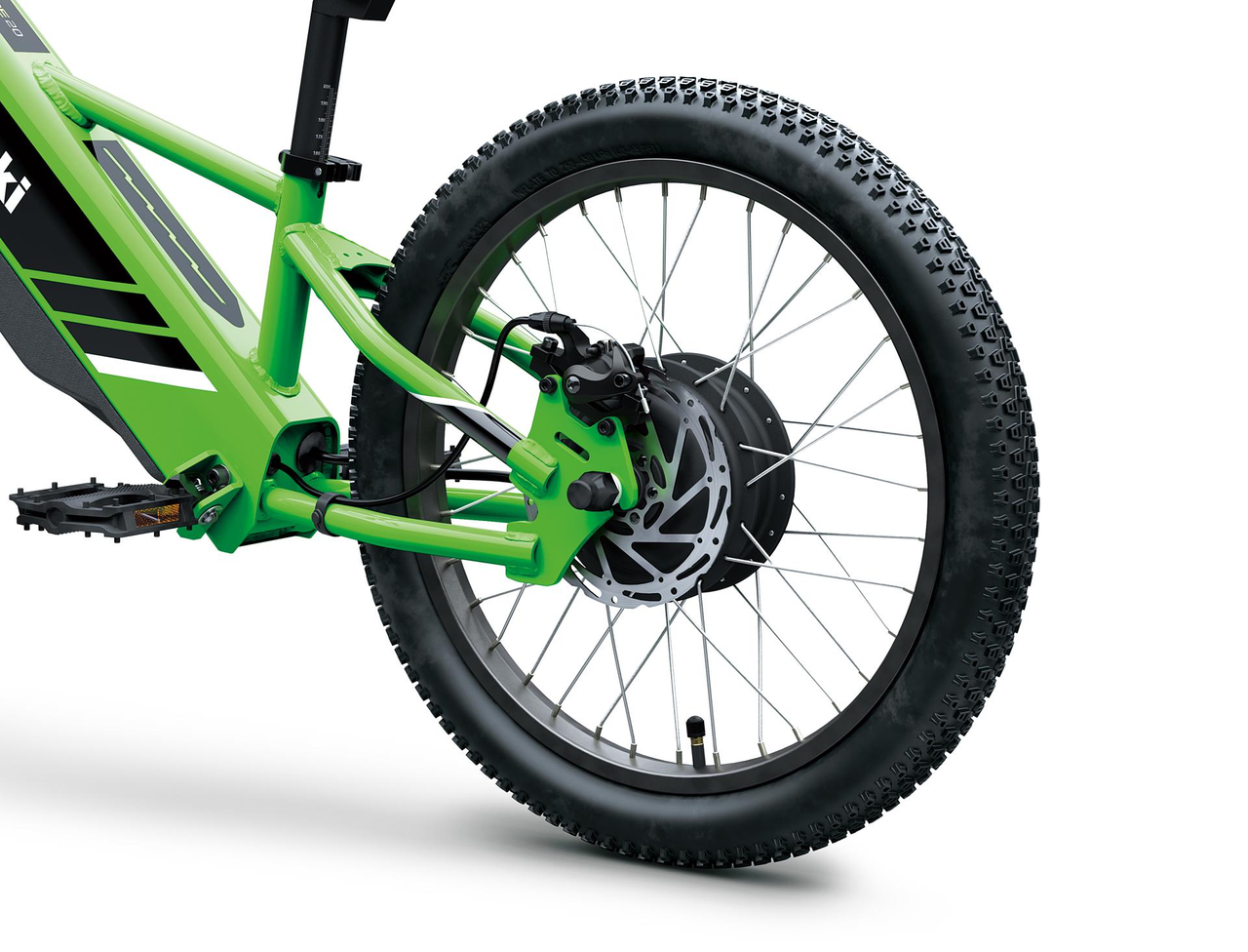 Potente motor sin escobillas integrado en la rueda