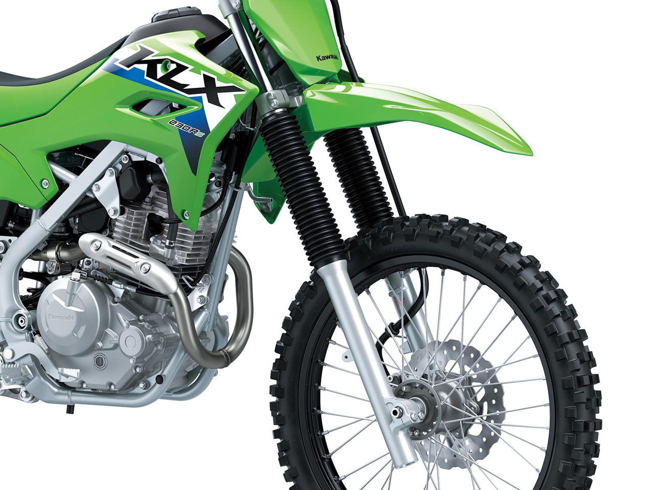 Suspensión de largo recorrido con ruedas de gran diámetro 21”/18”