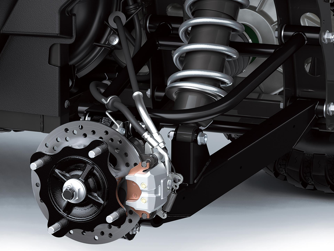 Suspensión de doble triángulo con mayor recorrido