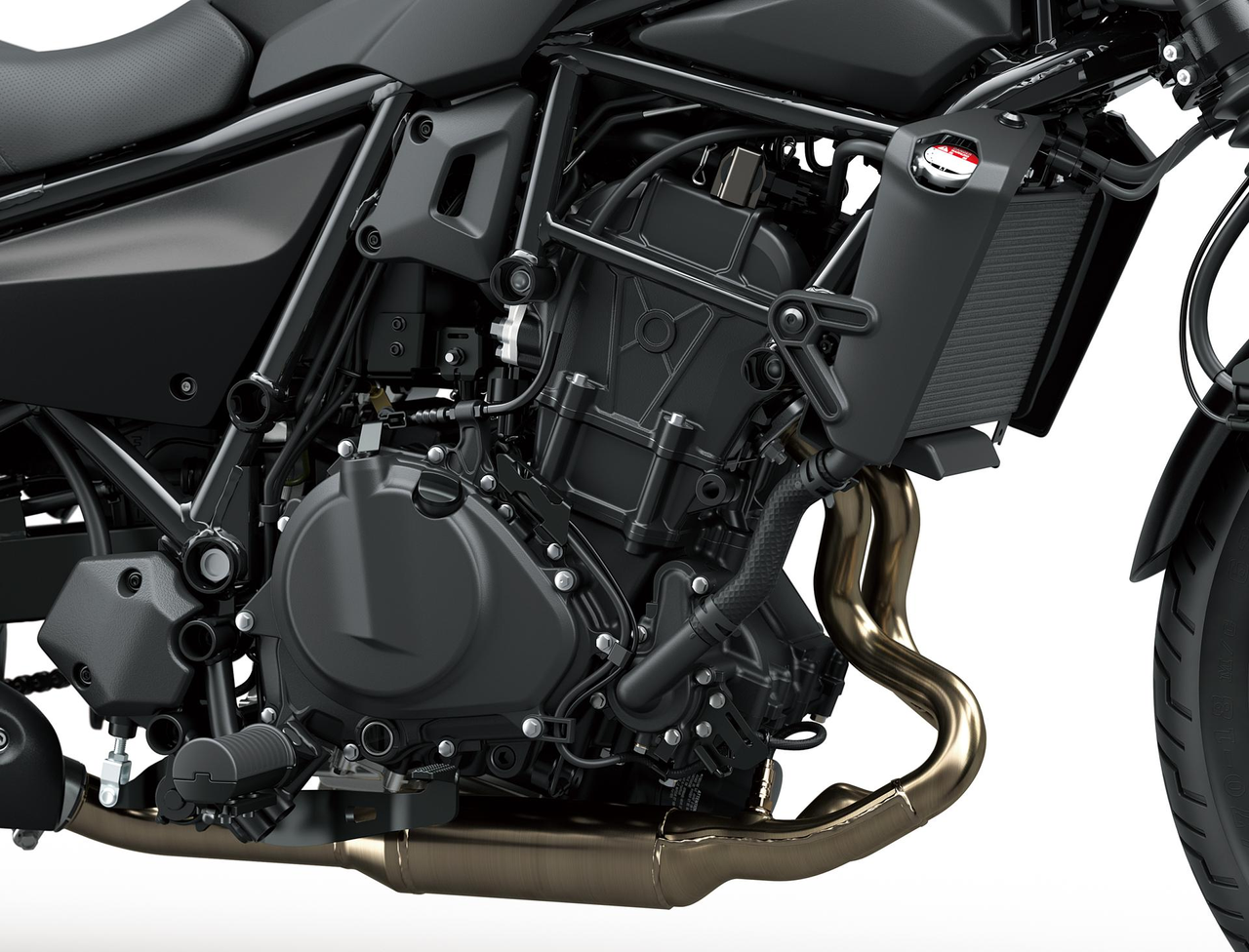 Motor bicilíndrico en paralelo derivado de Ninja con sólidas prestaciones a bajo régimen