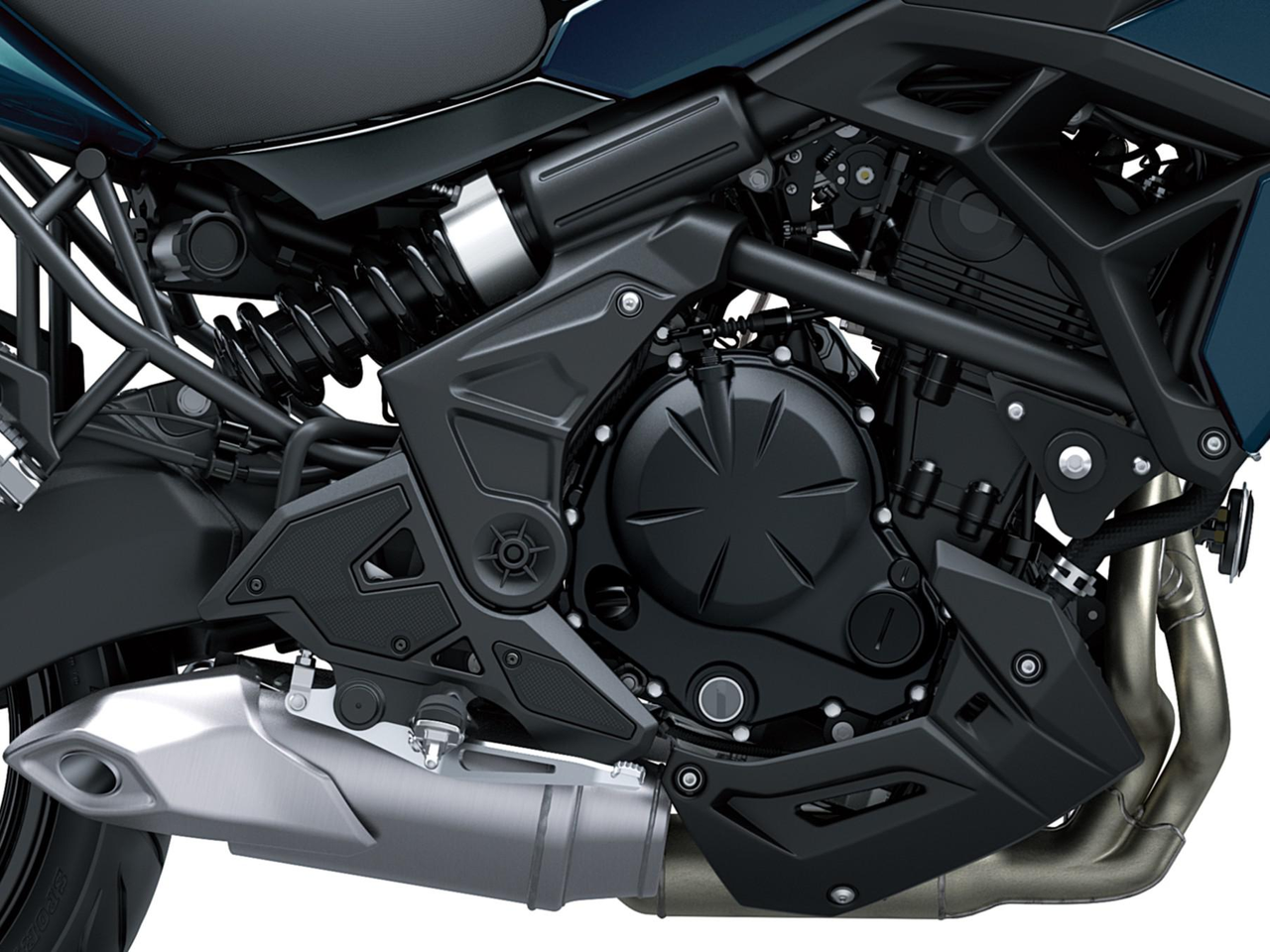 Motor bicilíndrico en paralelo de 649 cm³, 4 tiempos y refrigeración líquida