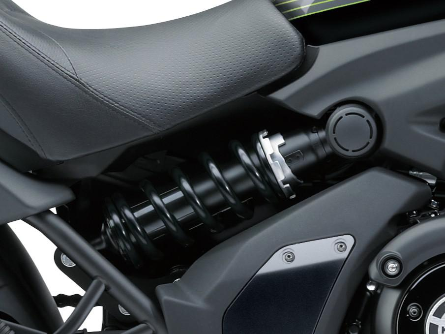 Suspensión trasera monoamortiguador horizontal con sistema de bieletas