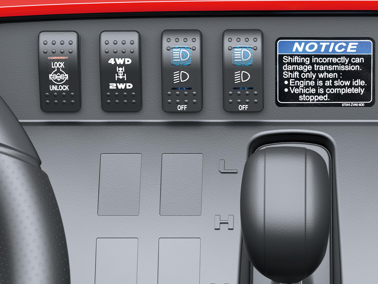 Tracción 4WD seleccionable eléctricamente y bloqueo de diferencial trasero