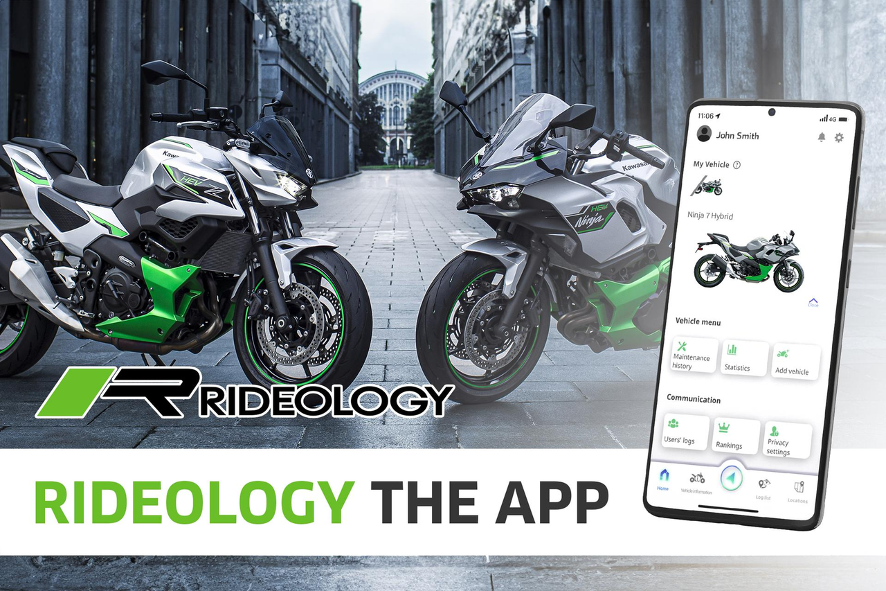 App Kawasaki Rideology para HEV