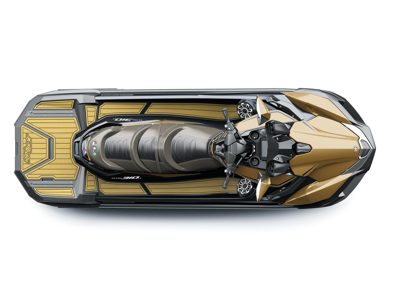 Amplios huecos para los pies