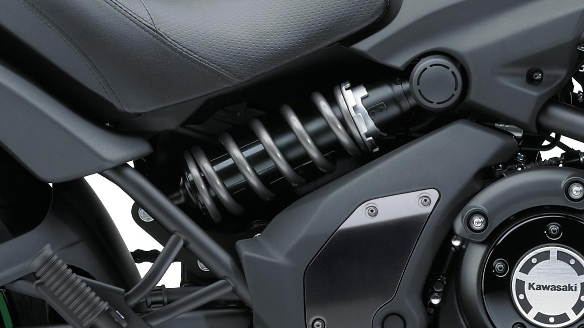 Suspensión trasera monoamortiguador horizontal con sistema de bieletas