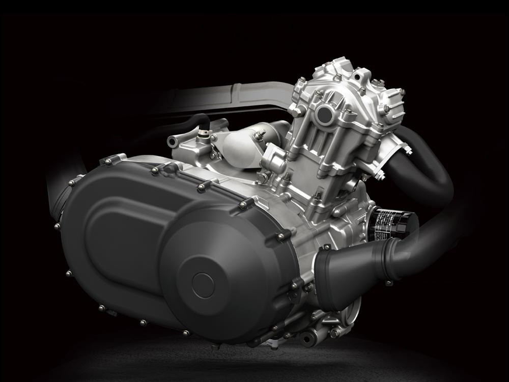Motor monocilíndrico de 443 cm³ potente y controlable