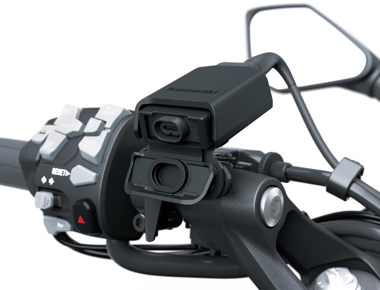 Toma USB-C en el manillar