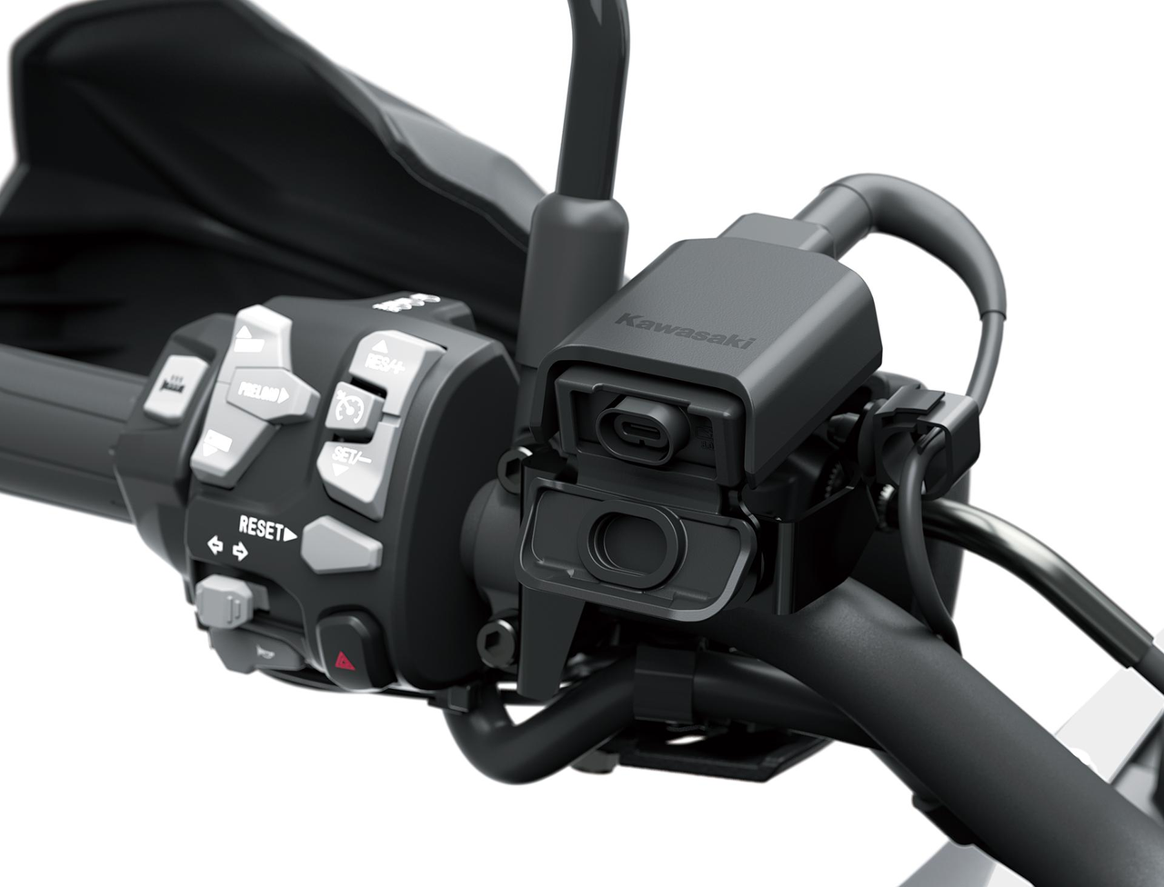 Toma USB-C en el manillar