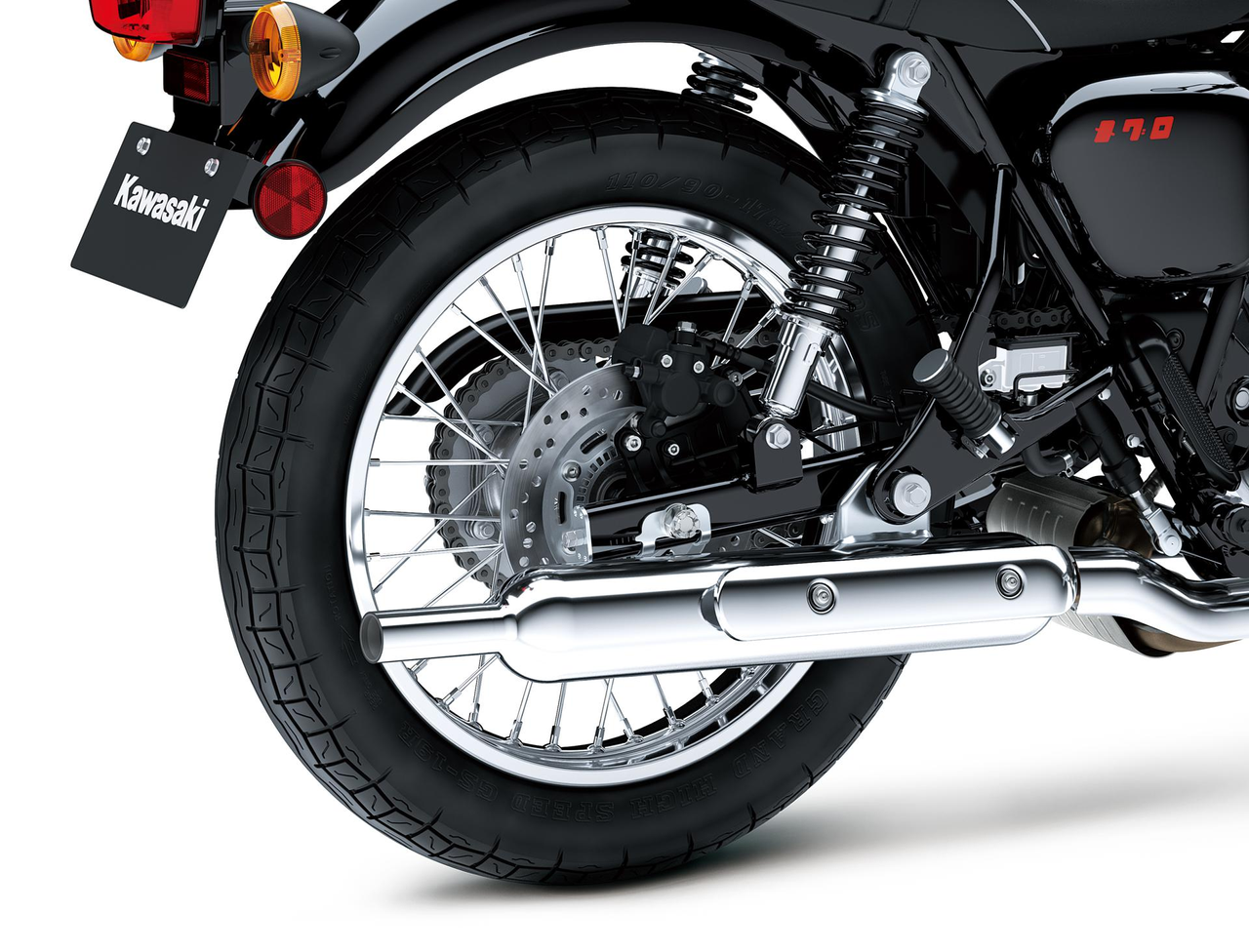 Silenciador de acero inoxidable de máxima calidad Kawasaki