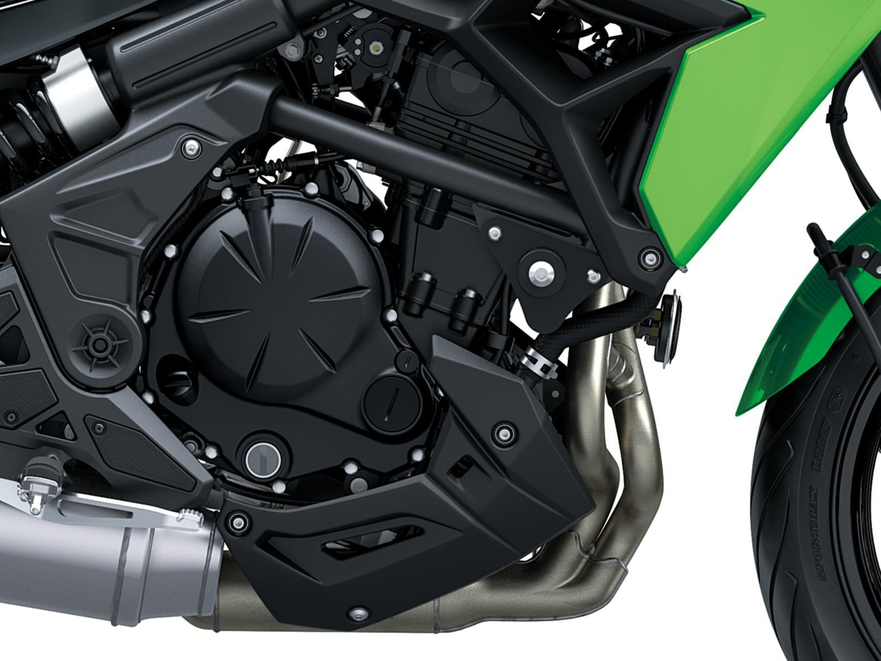 Motor bicilíndrico en paralelo de 649 cm³, 4 tiempos y refrigeración líquida