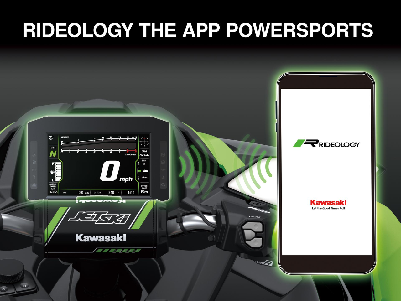 Conectividad con smartphone mediante RIDEOLOGY THE APP POWERSPORTS