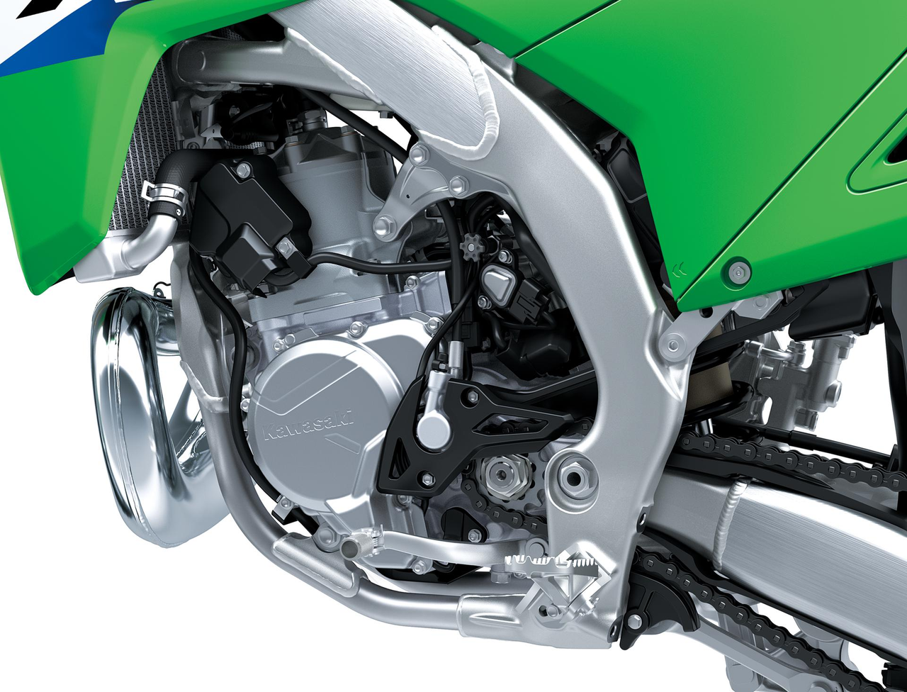 Motor moderno de 2 tiempos con entrega de potencia plana y controlable