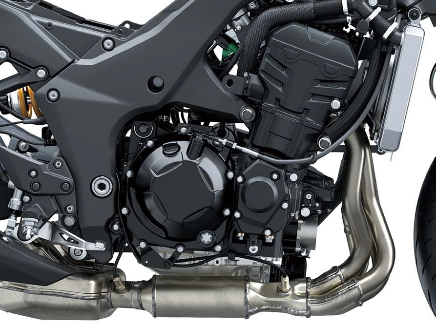 Motor de cuatro cilindros en línea de 1.099 cm³: mayor cilindrada para mejor respuesta en bajos y medios